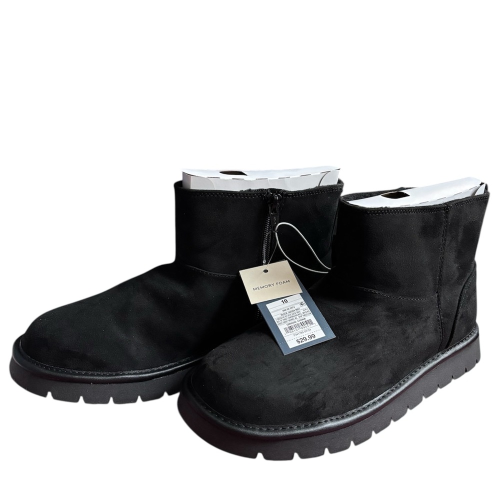 Universal Thread Black Ankle Boots with Durable Sole